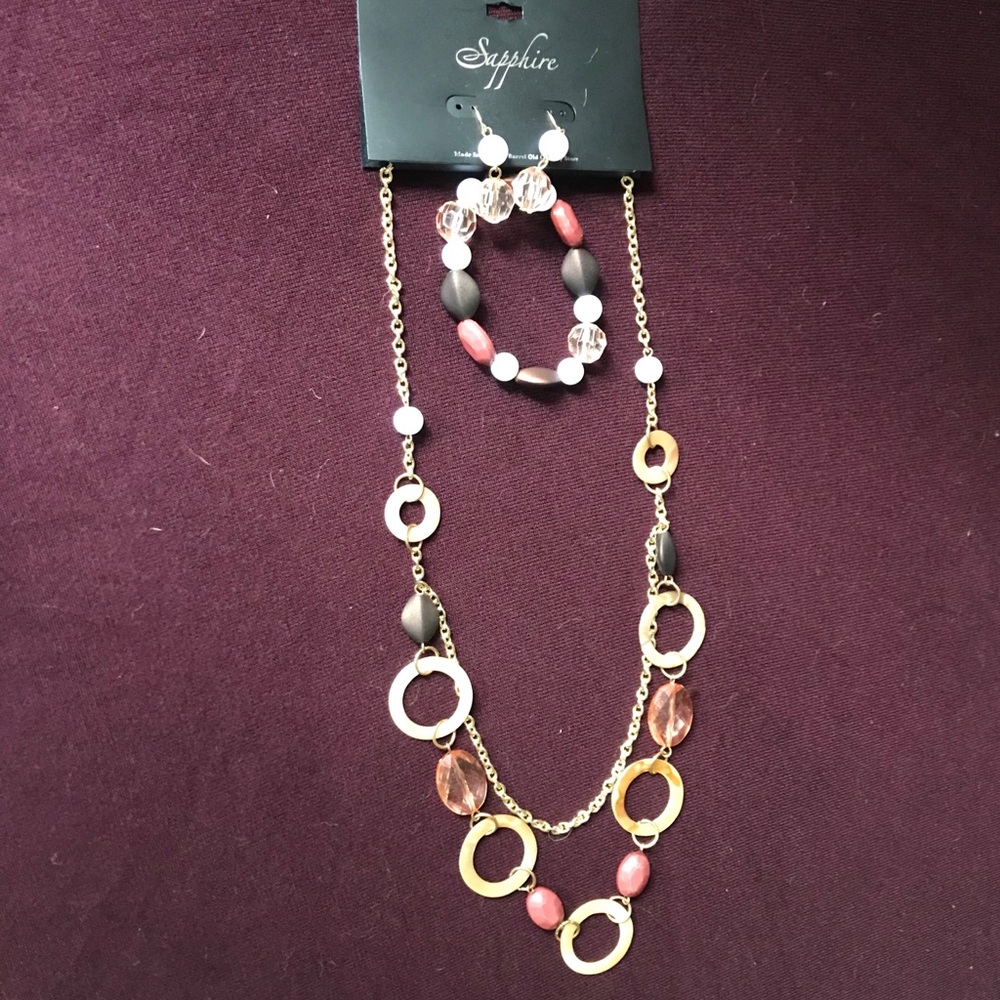 ‼️3 for $15‼️NWT Necklace, earrings &bracelet set